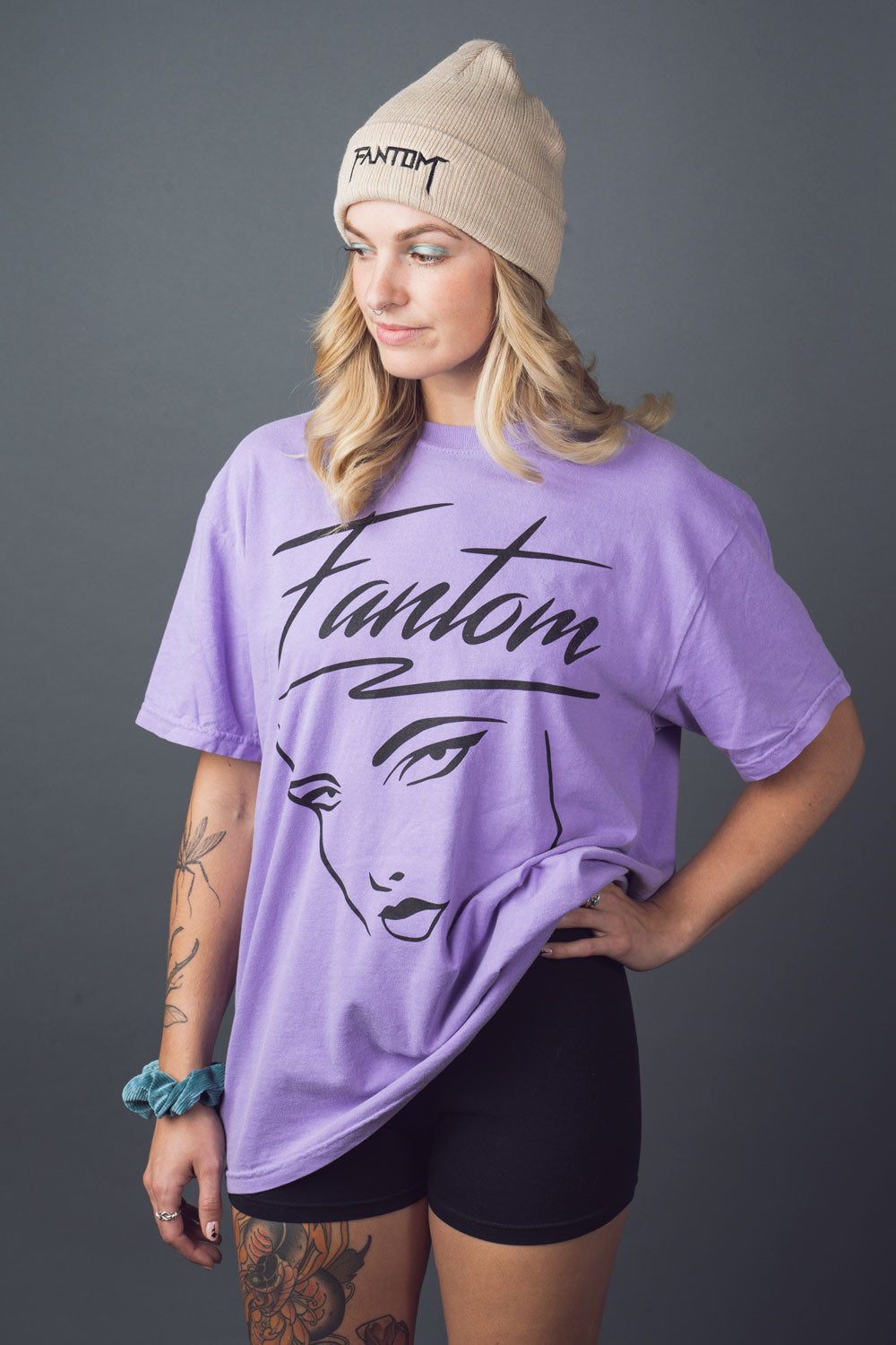 Night Girl Vintage Wash Violet T-Shirt
